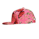 PINK BUTTERFLY SNAPBACK HAT